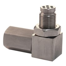 O2 산소 센서 스페이서 90도 엔진 라이트 셀 체크 Bung 미니 촉매 변환기 셀 제거기 자동차 액세서리, 하나, 은