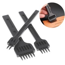 원형치즐 가죽공예 원형 오올 치즐 목타 스티치 블랙 그리프 5mm 2날 4날 6날 1세트