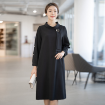모슬린 여성 엄마옷 진주 소매 원피스 FOP202060 마담/미시옷/중년여성의류/빅사이즈/40대/50대/60대여성옷
