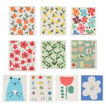 친환경 셀룰로오스 행주 면 독일 스웨덴 주방행주, 민트 블라썸, 1개