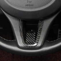 유투카 제네시스G70 핸들 튜닝 리얼카본 포인트 몰딩, A.블랙