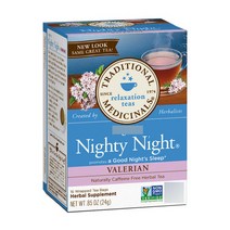 트레디셔널메디시널스 나이티 나이트 허벌 티 바레리안, 1.5g, 16개