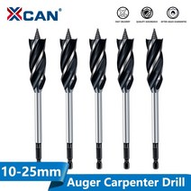 소형 탁상 밀링머신 서프파이프 선반가공 탁상바이스 밀링기 xcan 나무 커터 트위스트 드릴 비트 육각 생크 나무 구멍 커터 4 플루트 오거 목수 드릴 비트 코어 드릴 비트, 1pc 25mm