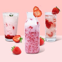 딸기가득 딸기 음료베이스 라떼 스무디 에이드 주스 2개, 1.2kgx2,개