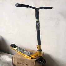 스턴트스쿠터 묘기킥보드 360 묘기용 두발 킥보드 MNQ 대외 무역 전문 프로 스쿠터, x02a 골드