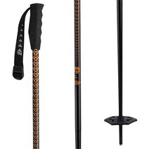 Black Crows 검은 까마귀 메타 스키 폴 2024, Black/Orange, 48 in