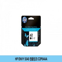 MDG7227 HP ENVY 5540 정품잉크 C2P04AA (HP62BlackInk/HPENVY5640/7940/OJ5740eAiO), 1, 본상품선택
