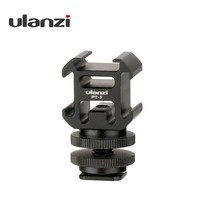 Ulanzi 울란지 PT-3 트리플 콜드슈 마운트 카메라 추가장비 브라켓 짐벌확장 마이크 조명 모니터 거치, 블랙, PT_3