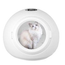 10KG 미만 펫드라이룸 에어샤워 & 드라이룸 가정용 강아지 고양이 드라이기 애견 털 살균소독, 흰색