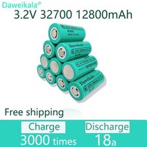 인산철 배터리팩 100 정품 32700 12800mAh 32V lifepo4 충전식 배터리 128ah 50A 전문 리튬 철 인산염 전원, 2pcs