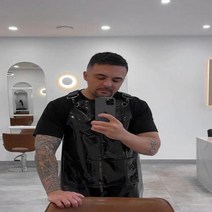 목공앞치마 작업용앞치마 스트랩 로고 투명 노벨 하우스 액세서리 100 방수 이발사 주방 헤어 살롱 워셔블 남녀 공용 앞치마 신제품, Black+Custom LOGO On Strap