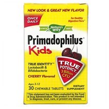 네이처스웨이 프리마도필러스 온가족용 패밀리용 체리맛 30억CFU 30츄어블, 1개, 기본