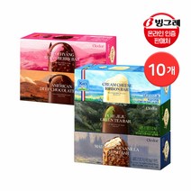 빙그레 끌레도르 카톤 바 아이스크림 10개 / 바닐라아몬드 / 청정제주녹차 / 끼리크림치즈 / 딸기 / 초콜릿, 카톤 바 딸기 10개