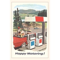 (영문도서) Vintage Journal Happy Motoring Paperback, Found Image Press, English, 9781648113123