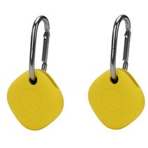 삼성 갤럭시 스마트태그 위치추적기 호환 키링 보호케이스 (2P), 옐로우