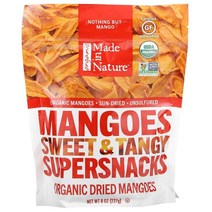 Made in Nature (메이드 인 네이처) 건망고 새콤 달콤 슈퍼스낵 227g(8oz), 8 온스