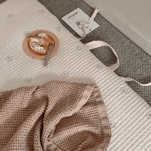 안단테아다지오 비숑 사계절 100수 어린이집 낮잠 이불세트 크림아이보리 아기 토퍼 목화요솜 추가, 낮잠패드커버+베개커버+베개솜+극세사블랭킷