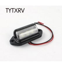 캠핑카 카라반 RV 부품 용품 오토바이 보트 항공기 자동차 트레일러 rv 트럭에 대 한 2pcs 밝은 6 led 번호 번호판 테일 라이트 램프 전구, 한개옵션0