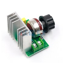 핫AC 220V 4000W 가변 모터 속도 컨트롤러 전자 볼트 전압 조정기 SCR 조광기 모듈, 한개옵션0