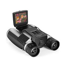 카메라가 달린 2 LCD 디스플레이 디지털 쌍안경 12x32 5MP 16GB 메모리 카드 스트랩 파우치 새 축구 경기 스포츠 콘서트를 보기 위한 사진 촬영 비디오 망원경.