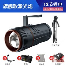 고출력 전용 낚시집어등 미니 집어등걸이 중층써치 호래기 녹색 왕대구 볼락 갈치 달초롱 수중 갑오징어, 파이오니어 레이저포(15-60시간 항속) 12리튬전지