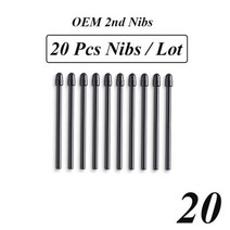 10 / 20 30 40 50 Pcs/Lot 표준 검은 펜촉 Wacom Pro 펜 2 Intuos Pro 3 4 Cintiq 16 22 모바일 스튜디오 프로, 20 Pcs Nibs