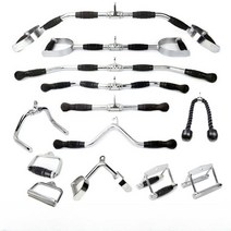 헬스케이블 트라이셉로프바 그립 랫풀다운 삼두 홈트 싱글 용품 홈짐 이두 등운동, 503R 솔리드 다기능 텐션 로드