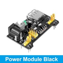새로운 MB-102 Breadboard 400 830 포인트 솔더리스 PCB 빵 보드 점퍼 와이어 듀폰 라인 테스트 Arduino 용, 03 Power Module Black