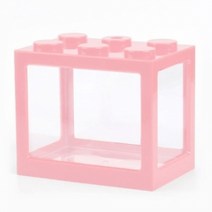 27 LED원형타공 이중구조 PVC 블럭어항(분홍) 60게*1박스