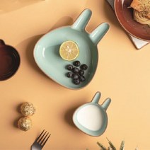 요거트 시리얼 스프 볼 세트 계란찜그릇 브런치접시 아이들접시, 블루