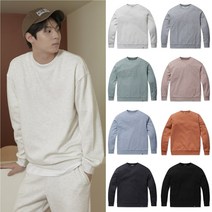 POLHAM 남여공용으로 사계절 내내 입기 좋은 부드러운 맨투맨 티셔츠