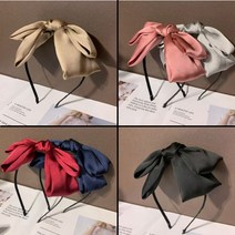 샤이니 새틴 빅리본헤어밴드 왕리본머리띠