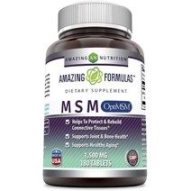 어메이징뉴트리션 포뮬러 옵티 MSM 1500mg 타블렛, 180개입, 1개