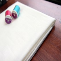 아사 접착심지 원단 무지 화이트 천 패브릭