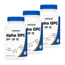 알파 GPC 캡슐 300mg 120캡슐 3병, 단품, 단품