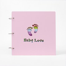 우드커버 3공 DIY 포토앨범 일기 성장사진첩
