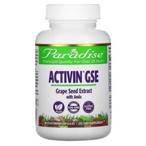 Paradise Herbs 파라다이스 허브 액티빈 포도 씨 추출물 암라 ActiVin Grape Seed Extract Amla 90베지캡슐