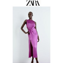 트위드 실크 미디 ZARA 자라 여성 원피스