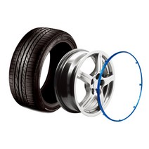 휠보레 자동차 휠보호 휠가드, 20인치, 옐로우