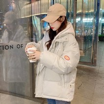 블링앤수 여성 후드 레이어트 숏 패딩 AZZ060