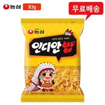 농심 인디안밥 83gx6봉/바삭고소한옥수수스낵/무배