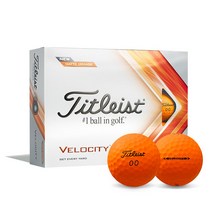 타이틀리스트 VELOCITY 벨로시티 2피스 골프볼 골프공4종, 오렌지, 1개, 1개