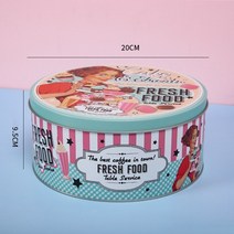페브릭수납박스 레트로 꽃 틴 캔 귀여운 선물 보석 상자 쿠키 비스킷 차 금속 저장 사탕 포장 용기 케이스 양철, [06] C