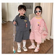 삐에로줄무늬상하복 아동상하세트 남아상하복 여아상하복 어린이상하복 남아상하세트 여아상하세트 남매룩 자매룩 형제룩 등원룩 아기옷쇼핑몰 유아의류 아동의류 유아옷 어린이옷 조카선물