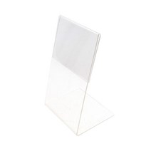 단면 아크릴 절곡 쇼케이스 테이블 투명 POP 꽂이 스탠드 17x8cm