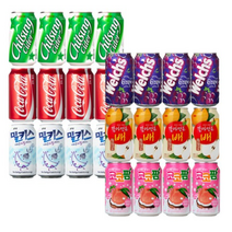 인기뚱캔 6가지맛 총24캔/코카콜라/사이다/밀키스/웰치스/갈아만든배/코코팜/파워에이드, 96개