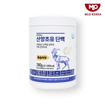 산양유단백질 초유 글로불린 이노시톨 BCAA 쉐이크 보충제 프로틴 파우더 유청 복숭아맛, 280g