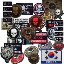 밀리터리 전술 패치 와펜 군 가방 옷 모자 벨크로 찍찍이 서바이벌 패치, B12