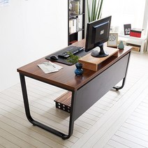 모던스틸 창업선물 사무실 책상세트 1200 회사 개인용, 스틸뷰1200+유리블랙