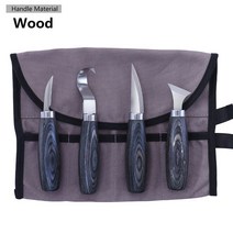 우드카빙 목공공구 우드버닝 대나무 손잡이가 달린 나무 숟가락 조각 칼 끌 목각 후크 나이프 DIY 도구